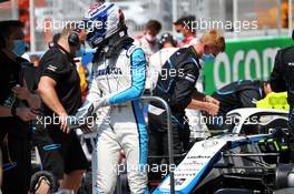 Nicholas Latifi (CDN) Williams Racing FW43 on the grid. 16.08.2020. Formula 1 World Championship, Rd 6, Spanish Grand Prix, Barcelona, Spain, Race Day.