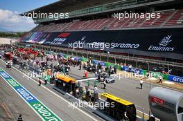 The grid before the start of the race. 16.08.2020. Formula 1 World Championship, Rd 6, Spanish Grand Prix, Barcelona, Spain, Race Day.