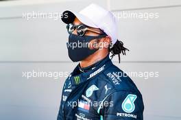 Lewis Hamilton (GBR) Mercedes AMG F1 in qualifying parc ferme. 15.08.2020. Formula 1 World Championship, Rd 6, Spanish Grand Prix, Barcelona, Spain, Qualifying Day.