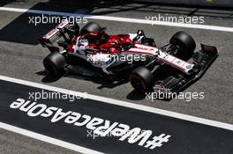 Kimi Raikkonen (FIN) Alfa Romeo Racing C39. 15.08.2020. Formula 1 World Championship, Rd 6, Spanish Grand Prix, Barcelona, Spain, Qualifying Day.