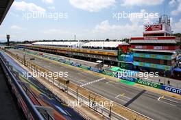Circuit atmosphere - main straight grandstand. 15.08.2020. Formula 1 World Championship, Rd 6, Spanish Grand Prix, Barcelona, Spain, Qualifying Day.