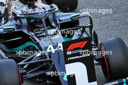Lewis Hamilton (GBR) Mercedes AMG F1 W11 in qualifying parc ferme. 15.08.2020. Formula 1 World Championship, Rd 6, Spanish Grand Prix, Barcelona, Spain, Qualifying Day.