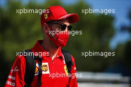 Sebastian Vettel (GER) Ferrari. 13.08.2020. Formula 1 World Championship, Rd 6, Spanish Grand Prix, Barcelona, Spain, Preparation Day.