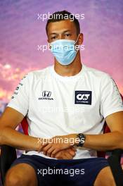 Daniil Kvyat (RUS) AlphaTauri in the FIA Press Conference. 13.08.2020. Formula 1 World Championship, Rd 6, Spanish Grand Prix, Barcelona, Spain, Preparation Day.