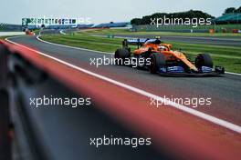 Lando Norris (GBR) McLaren MCL35.                                31.07.2020. Formula 1 World Championship, Rd 4, British Grand Prix, Silverstone, England, Practice Day.