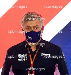 Otmar Szafnauer (USA) Racing Point F1 Team Principal and CEO in the FIA Press Conference. 31.07.2020. Formula 1 World Championship, Rd 4, British Grand Prix, Silverstone, England, Practice Day.