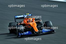 Lando Norris (GBR) McLaren MCL35. 31.07.2020. Formula 1 World Championship, Rd 4, British Grand Prix, Silverstone, England, Practice Day.