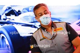 Mario Isola (ITA) Pirelli Racing Manager in the FIA Press Conference. 31.07.2020. Formula 1 World Championship, Rd 4, British Grand Prix, Silverstone, England, Practice Day.