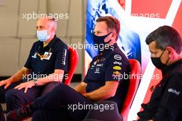 Christian Horner (GBR) Red Bull Racing Team Principal in the FIA Press Conference. 31.07.2020. Formula 1 World Championship, Rd 4, British Grand Prix, Silverstone, England, Practice Day.