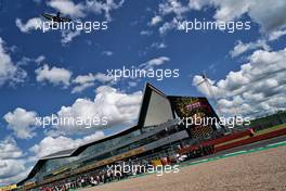 Grid atmosphere - Spitfire flyover.                02.08.2020. Formula 1 World Championship, Rd 4, British Grand Prix, Silverstone, England, Race Day.