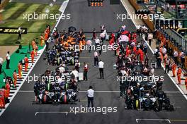 The grid before the start of the race.                                02.08.2020. Formula 1 World Championship, Rd 4, British Grand Prix, Silverstone, England, Race Day.