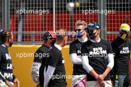 Nico Hulkenberg (GER) Racing Point F1 Team on the grid.                                02.08.2020. Formula 1 World Championship, Rd 4, British Grand Prix, Silverstone, England, Race Day.