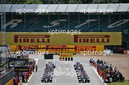 The grid before the start of the race. 02.08.2020. Formula 1 World Championship, Rd 4, British Grand Prix, Silverstone, England, Race Day.