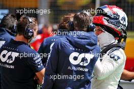 Pierre Gasly (FRA) AlphaTauri on the grid. 02.08.2020. Formula 1 World Championship, Rd 4, British Grand Prix, Silverstone, England, Race Day.