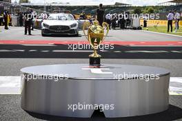 Grid atmosphere - winners' trophy. 02.08.2020. Formula 1 World Championship, Rd 4, British Grand Prix, Silverstone, England, Race Day.