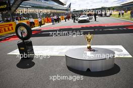 Grid atmosphere - winners' trophy. 02.08.2020. Formula 1 World Championship, Rd 4, British Grand Prix, Silverstone, England, Race Day.
