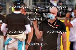 Grid atmosphere - camera operator.                                02.08.2020. Formula 1 World Championship, Rd 4, British Grand Prix, Silverstone, England, Race Day.