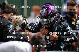 Lewis Hamilton (GBR) Mercedes AMG F1 on the grid.                                02.08.2020. Formula 1 World Championship, Rd 4, British Grand Prix, Silverstone, England, Race Day.