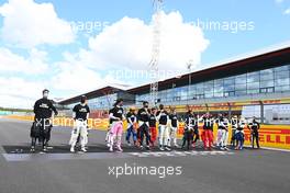 Drivers on the grid before the start of the race. 02.08.2020. Formula 1 World Championship, Rd 4, British Grand Prix, Silverstone, England, Race Day.