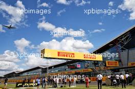 Grid atmosphere - Spitfire Flyover. 02.08.2020. Formula 1 World Championship, Rd 4, British Grand Prix, Silverstone, England, Race Day.