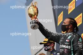 1st place Lewis Hamilton (GBR) Mercedes AMG F1 W11. 02.08.2020. Formula 1 World Championship, Rd 4, British Grand Prix, Silverstone, England, Race Day.