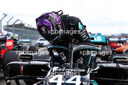 Race winner Lewis Hamilton (GBR) Mercedes AMG F1 W11 in parc ferme. 02.08.2020. Formula 1 World Championship, Rd 4, British Grand Prix, Silverstone, England, Race Day.