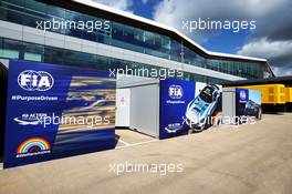 Paddock atmosphere - FIA cabins. 01.08.2020. Formula 1 World Championship, Rd 4, British Grand Prix, Silverstone, England, Qualifying Day.