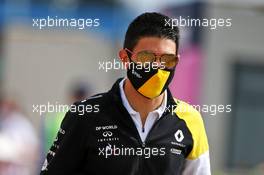 Esteban Ocon (FRA) Renault F1 Team. 02.08.2020. Formula 1 World Championship, Rd 4, British Grand Prix, Silverstone, England, Race Day.
