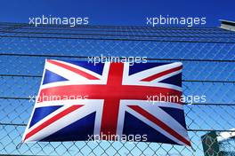 Circuit atmosphere - Flag.                                02.08.2020. Formula 1 World Championship, Rd 4, British Grand Prix, Silverstone, England, Race Day.