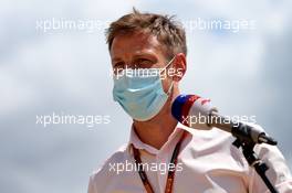 Jenson Button (GBR) Sky Sports F1 Presenter. 02.08.2020. Formula 1 World Championship, Rd 4, British Grand Prix, Silverstone, England, Race Day.