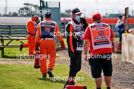 Circuit atmosphere - marshals.                                02.08.2020. Formula 1 World Championship, Rd 4, British Grand Prix, Silverstone, England, Race Day.