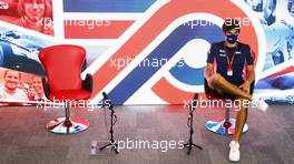 Lance Stroll (CDN) Racing Point F1 Team in the FIA Press Conference. 30.07.2020. Formula 1 World Championship, Rd 4, British Grand Prix, Silverstone, England, Preparation Day.