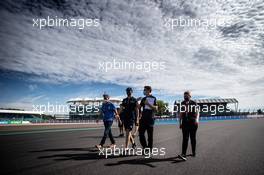 Nicholas Latifi (CDN) Williams Racing walks the circuit with the team. 30.07.2020. Formula 1 World Championship, Rd 4, British Grand Prix, Silverstone, England, Preparation Day.