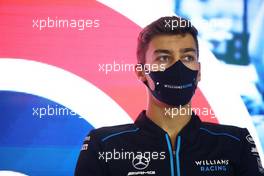 George Russell (GBR) Williams Racing in the FIA Press Conference. 30.07.2020. Formula 1 World Championship, Rd 4, British Grand Prix, Silverstone, England, Preparation Day.