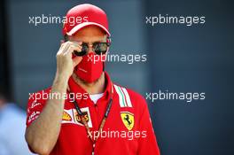 Sebastian Vettel (GER) Ferrari. 30.07.2020. Formula 1 World Championship, Rd 4, British Grand Prix, Silverstone, England, Preparation Day.