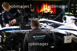 Williams Racing virtual fireplace in the pit garage. 09.10.2020. Formula 1 World Championship, Rd 11, Eifel Grand Prix, Nurbugring, Germany, Practice Day.