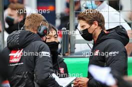 Romain Grosjean (FRA) Haas F1 Team on the grid. 11.10.2020. Formula 1 World Championship, Rd 11, Eifel Grand Prix, Nurbugring, Germany, Race Day.