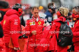 Sebastian Vettel (GER) Ferrari on the grid. 11.10.2020. Formula 1 World Championship, Rd 11, Eifel Grand Prix, Nurbugring, Germany, Race Day.