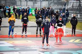 Max Verstappen (NLD) Red Bull Racing as the grid observes the national anthem. 11.10.2020. Formula 1 World Championship, Rd 11, Eifel Grand Prix, Nurbugring, Germany, Race Day.