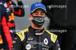Third placed Daniel Ricciardo (AUS) Renault F1 Team in parc ferme. 11.10.2020. Formula 1 World Championship, Rd 11, Eifel Grand Prix, Nurbugring, Germany, Race Day.