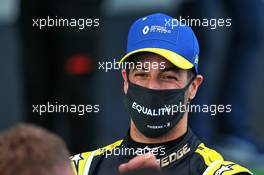 Daniel Ricciardo (AUS) Renault F1 Team celebrates his third position in parc ferme. 11.10.2020. Formula 1 World Championship, Rd 11, Eifel Grand Prix, Nurbugring, Germany, Race Day.