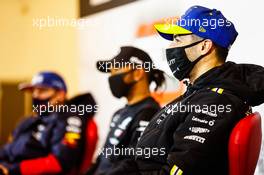 Daniel Ricciardo (AUS) Renault F1 Team in the post race FIA Press Conference. 11.10.2020. Formula 1 World Championship, Rd 11, Eifel Grand Prix, Nurbugring, Germany, Race Day.