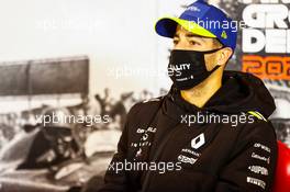 Daniel Ricciardo (AUS) Renault F1 Team in the post race FIA Press Conference. 11.10.2020. Formula 1 World Championship, Rd 11, Eifel Grand Prix, Nurbugring, Germany, Race Day.