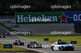 Lewis Hamilton (GBR) Mercedes AMG F1 W11 leads behind the FIA Safety Car. 11.10.2020. Formula 1 World Championship, Rd 11, Eifel Grand Prix, Nurbugring, Germany, Race Day.
