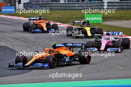 Lando Norris (GBR) McLaren MCL35. 11.10.2020. Formula 1 World Championship, Rd 11, Eifel Grand Prix, Nurbugring, Germany, Race Day.