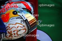 The helmet of Max Verstappen (NLD) Red Bull Racing. 10.10.2020. Formula 1 World Championship, Rd 11, Eifel Grand Prix, Nurbugring, Germany, Qualifying Day.