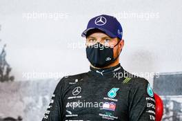 Valtteri Bottas (FIN) Mercedes AMG F1 in the post qualifying FIA Press Conference. 10.10.2020. Formula 1 World Championship, Rd 11, Eifel Grand Prix, Nurbugring, Germany, Qualifying Day.