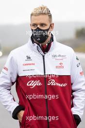 Mick Schumacher (GER) Alfa Romeo Racing Test Driver walks the circuit. 08.10.2020. Formula 1 World Championship, Rd 11, Eifel Grand Prix, Nurbugring, Germany, Preparation Day.