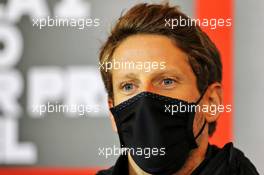 Romain Grosjean (FRA) Haas F1 Team in the FIA Press Conference. 08.10.2020. Formula 1 World Championship, Rd 11, Eifel Grand Prix, Nurbugring, Germany, Preparation Day.