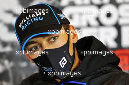 George Russell (GBR) Williams Racing in the FIA Press Conference. 08.10.2020. Formula 1 World Championship, Rd 11, Eifel Grand Prix, Nurbugring, Germany, Preparation Day.